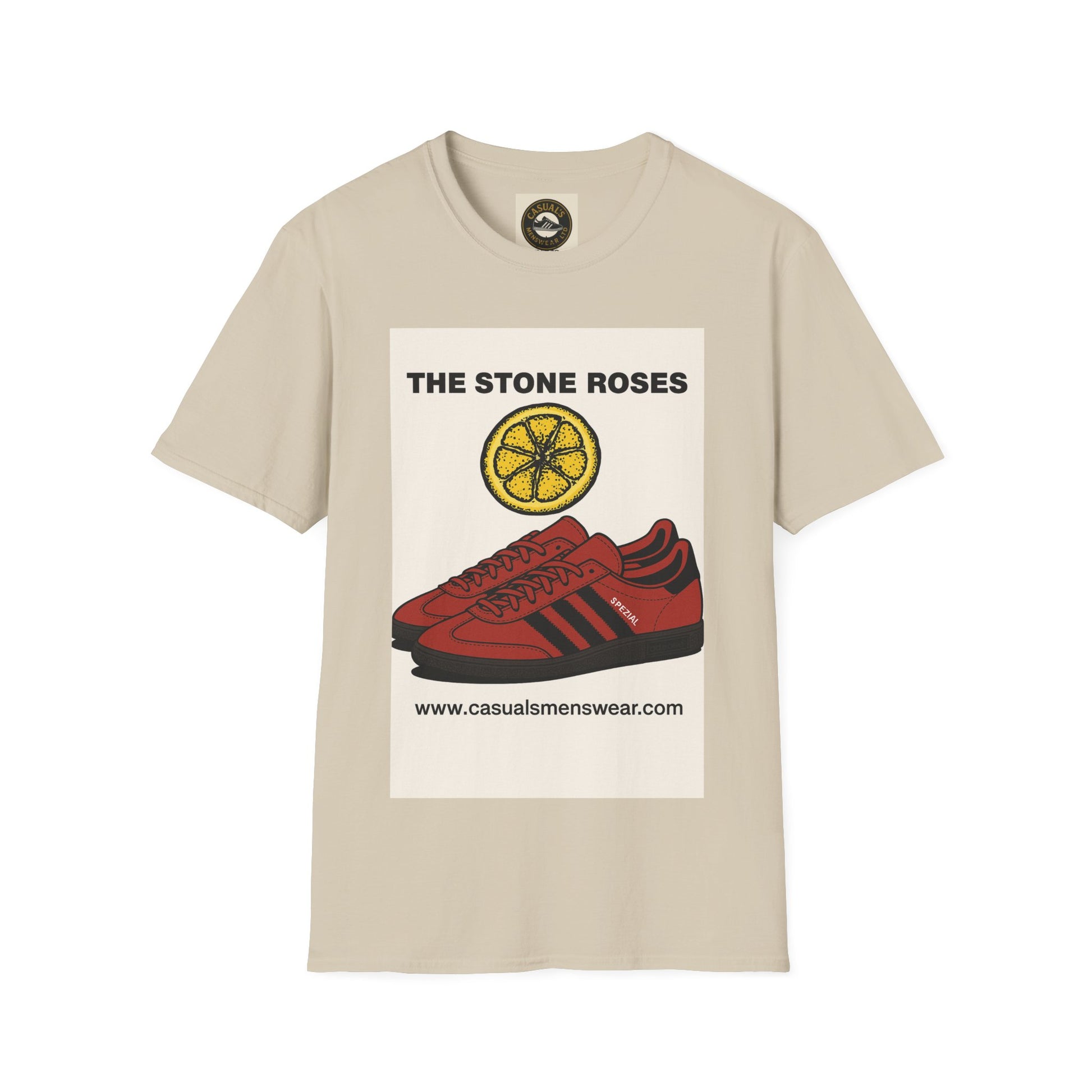 Stone Roses Adidas Retro Graphic Tee, Unisex T-Shirt, Vintage Band Shirt, Casual Wear, Music Lover Gift