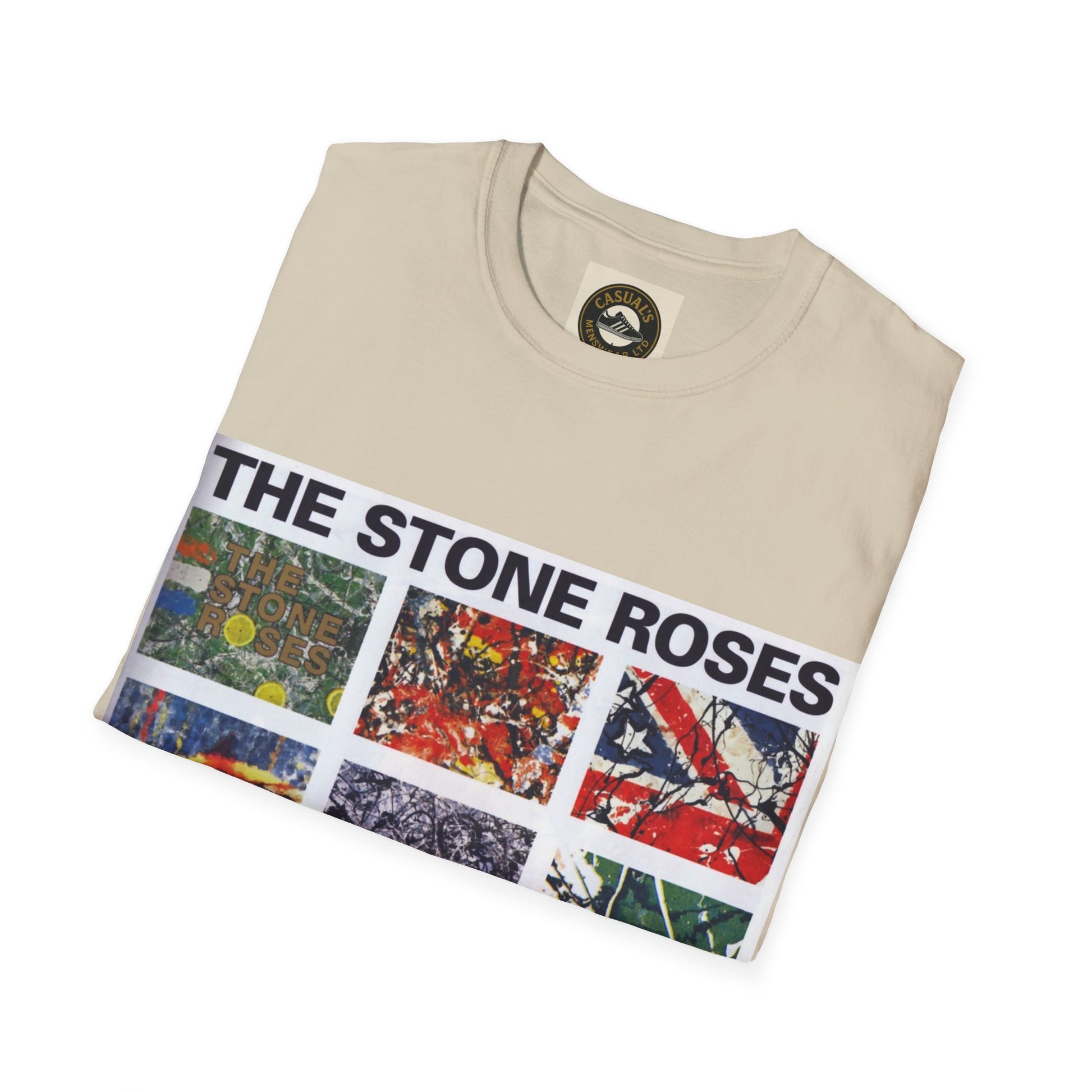 Stone Roses Stylish Unisex Softstyle T-Shirt | The Stone Roses Art, Music Merch, Casual Wear, Gift for Fans, Unique Tee