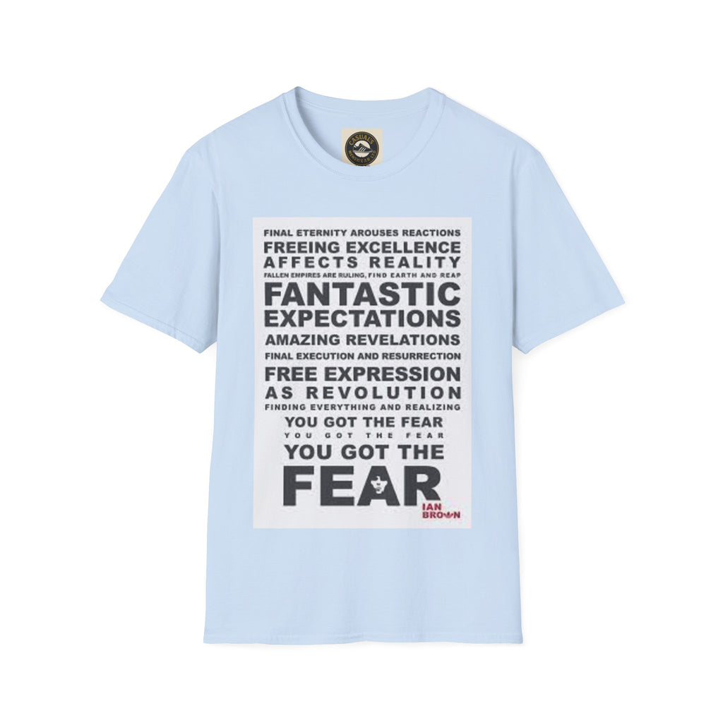 Ian Brown Fear Empowering Quote T-Shirt with Motivational Design, Inspirational Wear, Unisex Graphic Tee, Perfect Gift for Friends, Everyday Casual [...]