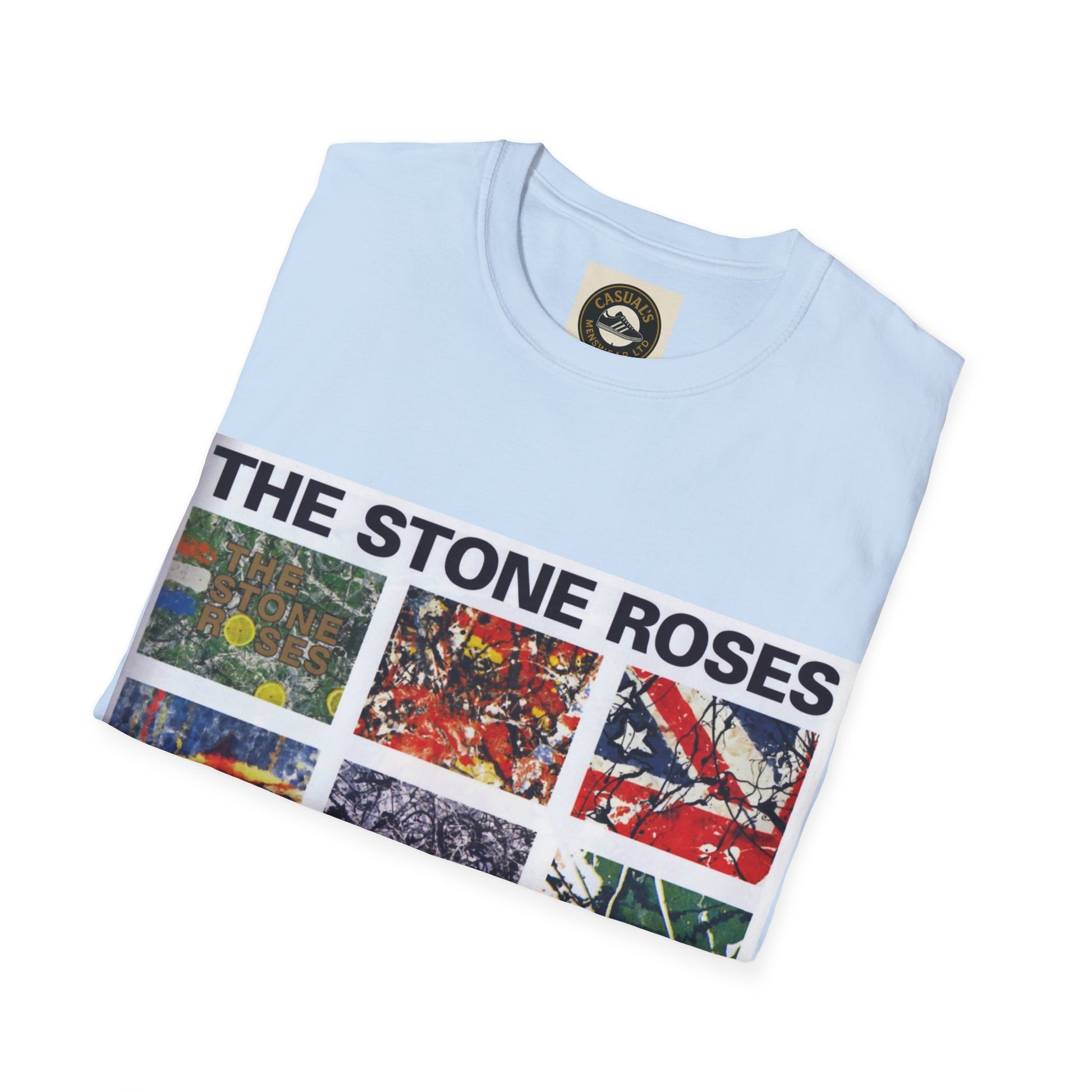 Stone Roses Stylish Unisex Softstyle T-Shirt | The Stone Roses Art, Music Merch, Casual Wear, Gift for Fans, Unique Tee