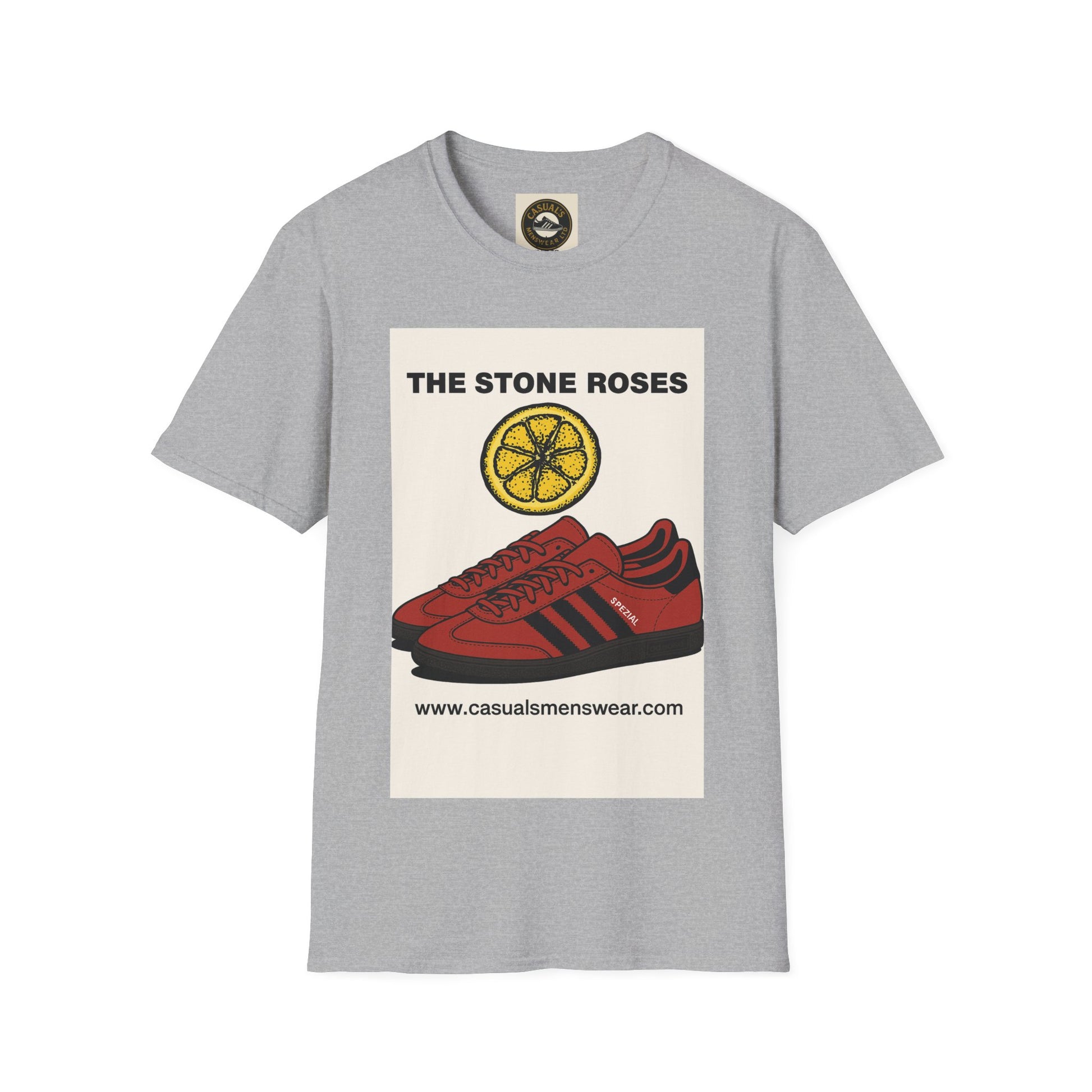 Stone Roses Adidas Retro Graphic Tee, Unisex T-Shirt, Vintage Band Shirt, Casual Wear, Music Lover Gift