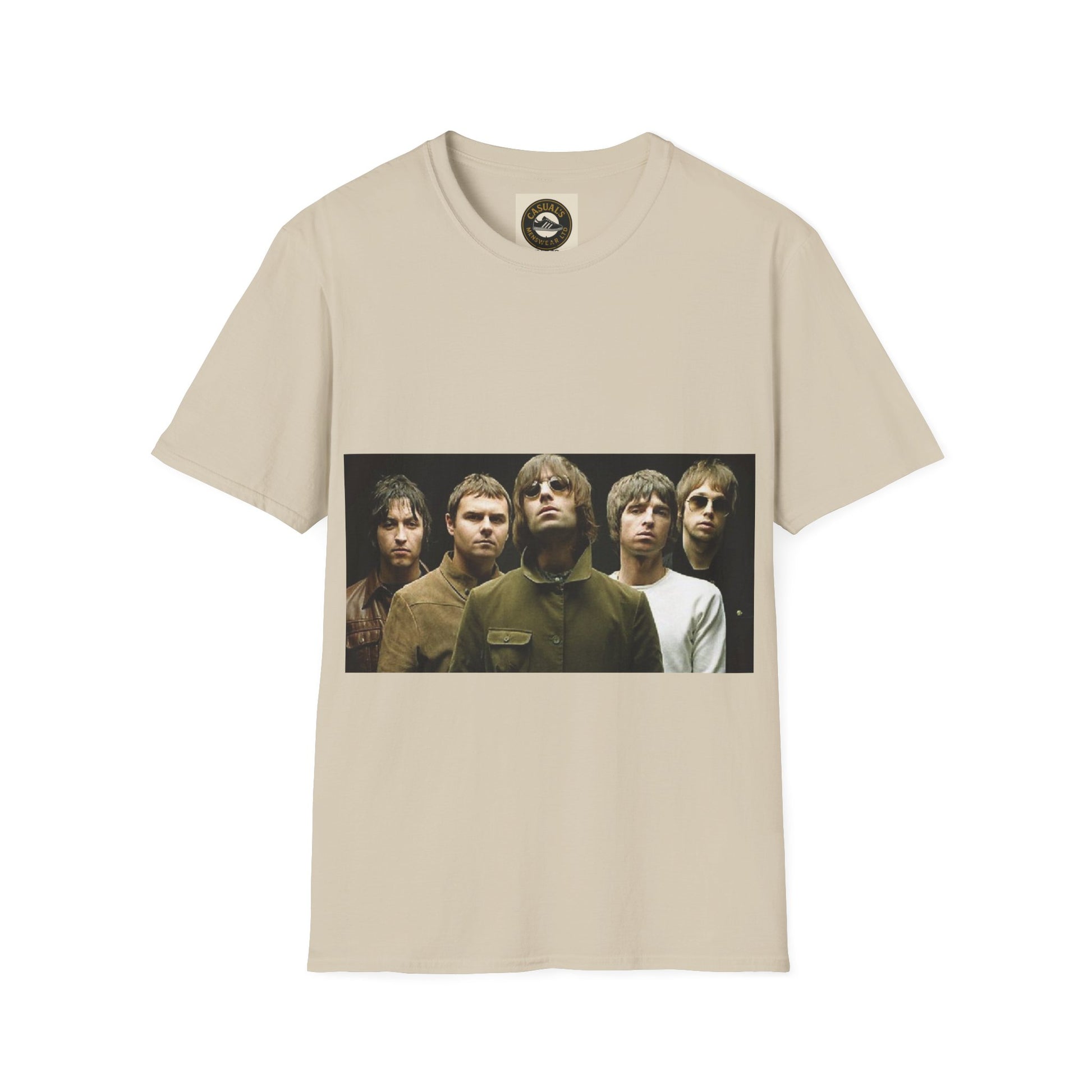 Oasis Stylish Graphic T-Shirt for Music Lovers, Vintage Band Tee, Unisex Gift for Concerts, Casual Wear, Soft Cotton Shirt