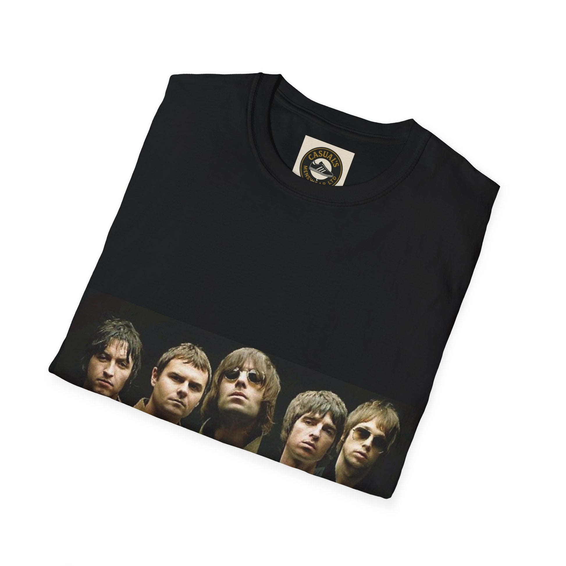 Oasis Stylish Graphic T-Shirt for Music Lovers, Vintage Band Tee, Unisex Gift for Concerts, Casual Wear, Soft Cotton Shirt
