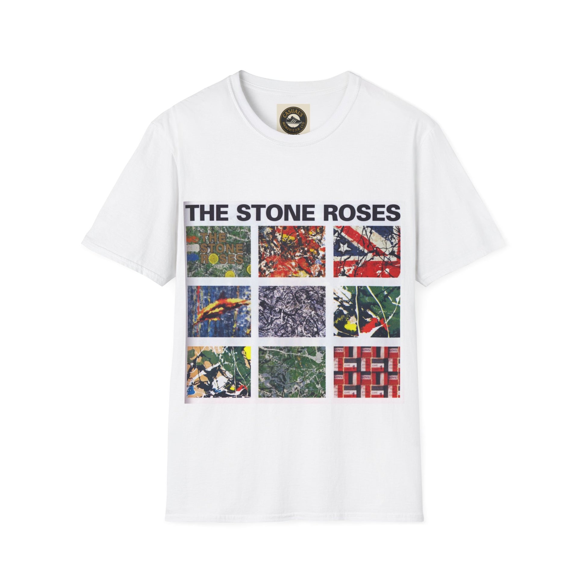 Stone Roses Stylish Unisex Softstyle T-Shirt | The Stone Roses Art, Music Merch, Casual Wear, Gift for Fans, Unique Tee