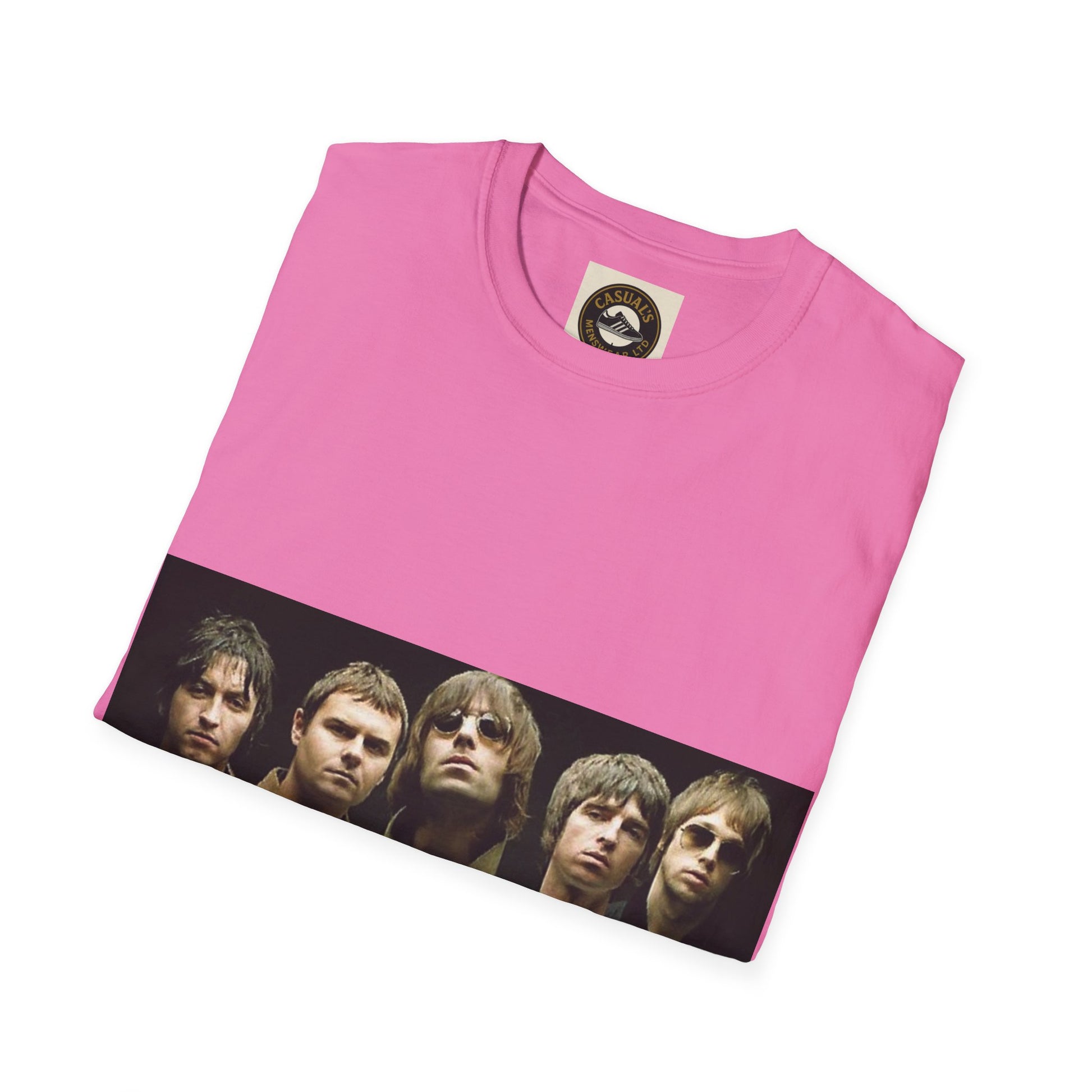 Oasis Stylish Graphic T-Shirt for Music Lovers, Vintage Band Tee, Unisex Gift for Concerts, Casual Wear, Soft Cotton Shirt