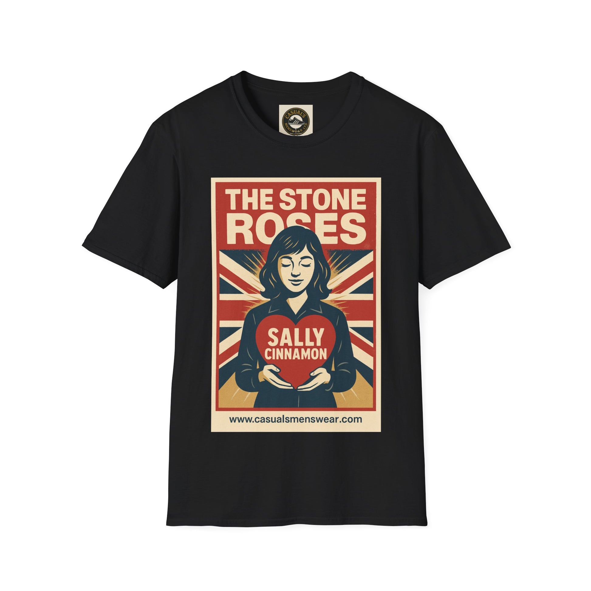 The Stone Roses Sally Cinamon Unisex Softstyle T-Shirt, Vintage Band Tee, Graphic Tee for Music Lovers, Retro Style, Casual Wear