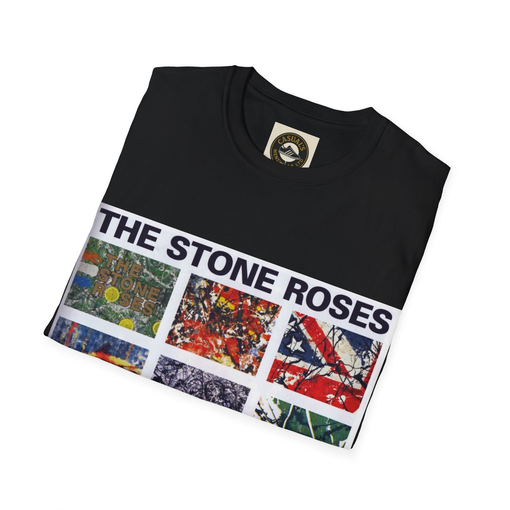Stone Roses Stylish Unisex Softstyle T-Shirt | The Stone Roses Art, Music Merch, Casual Wear, Gift for Fans, Unique Tee