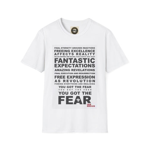 Ian Brown Fear Empowering Quote T-Shirt with Motivational Design, Inspirational Wear, Unisex Graphic Tee, Perfect Gift for Friends, Everyday Casual [...]