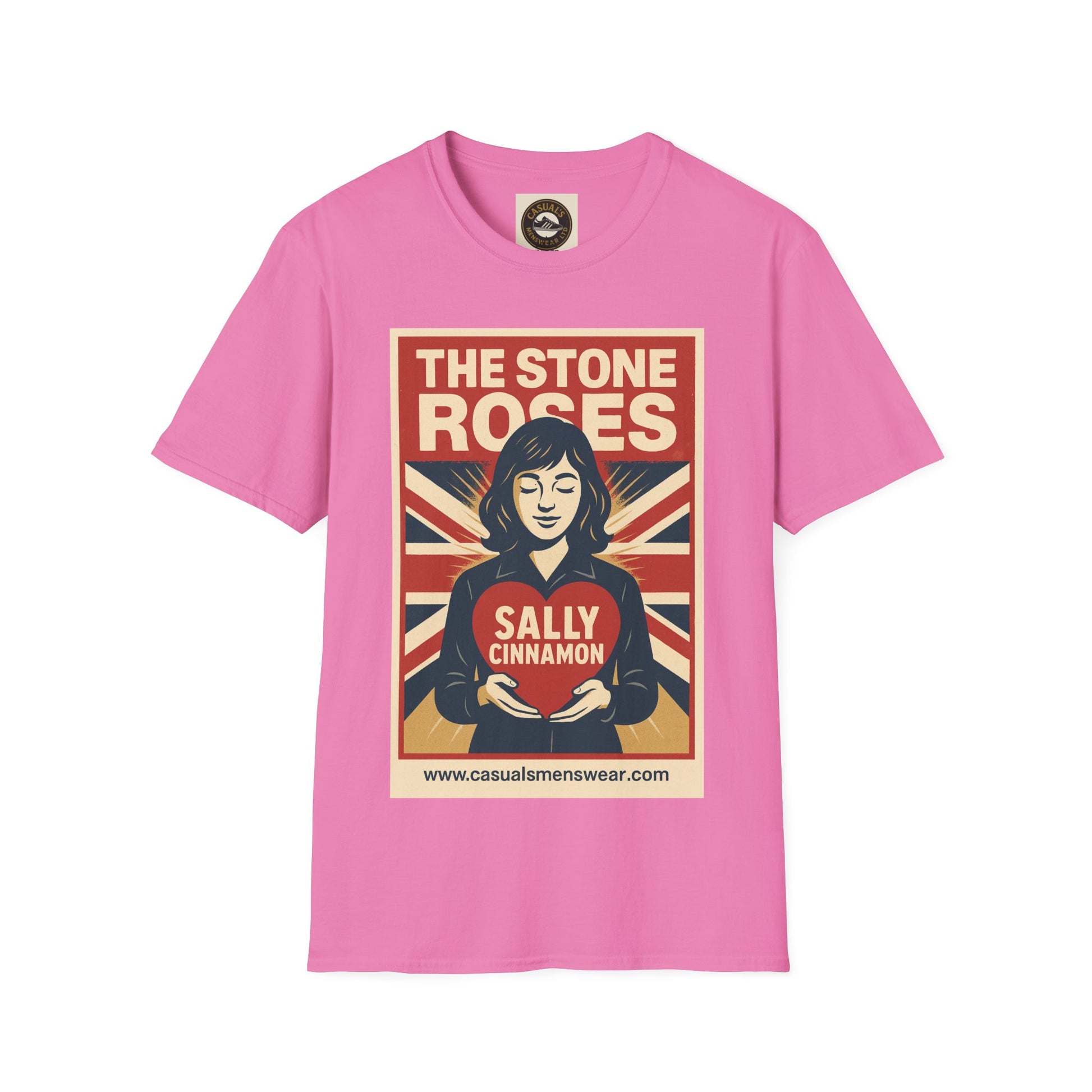 The Stone Roses Sally Cinamon Unisex Softstyle T-Shirt, Vintage Band Tee, Graphic Tee for Music Lovers, Retro Style, Casual Wear