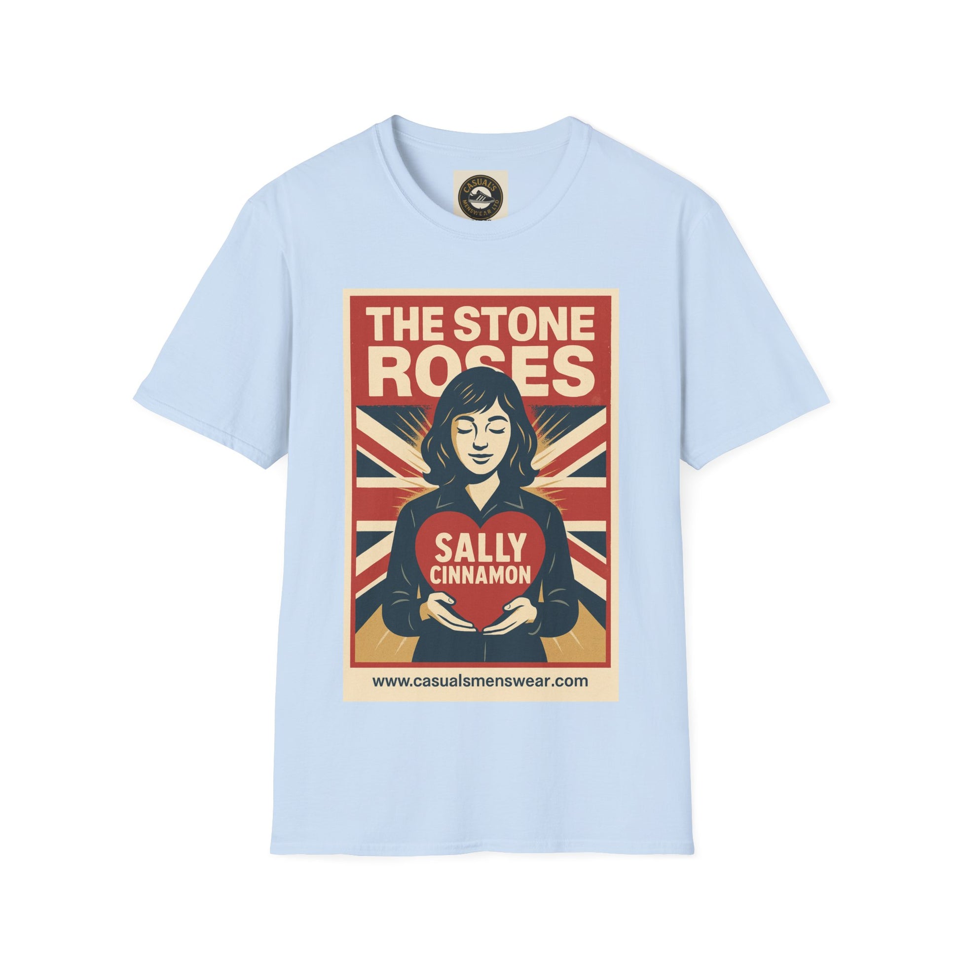 The Stone Roses Sally Cinamon Unisex Softstyle T-Shirt, Vintage Band Tee, Graphic Tee for Music Lovers, Retro Style, Casual Wear