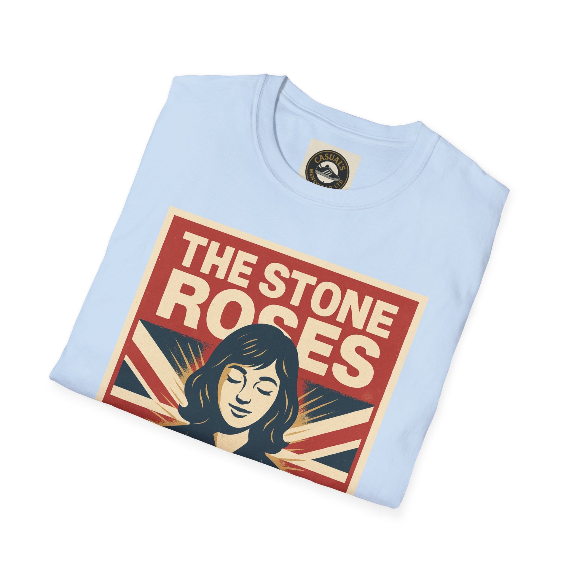 The Stone Roses Sally Cinamon Unisex Softstyle T-Shirt, Vintage Band Tee, Graphic Tee for Music Lovers, Retro Style, Casual Wear