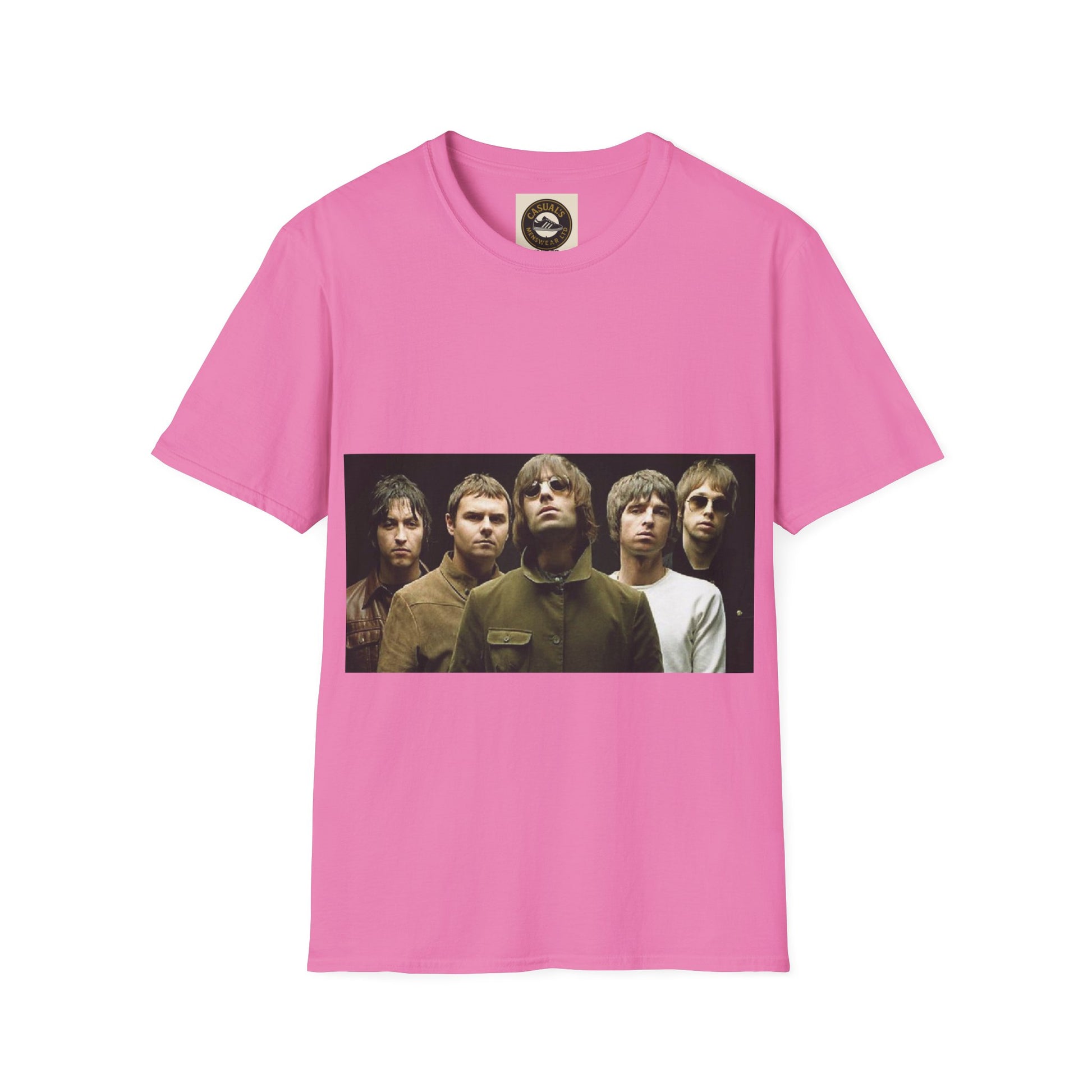 Oasis Stylish Graphic T-Shirt for Music Lovers, Vintage Band Tee, Unisex Gift for Concerts, Casual Wear, Soft Cotton Shirt