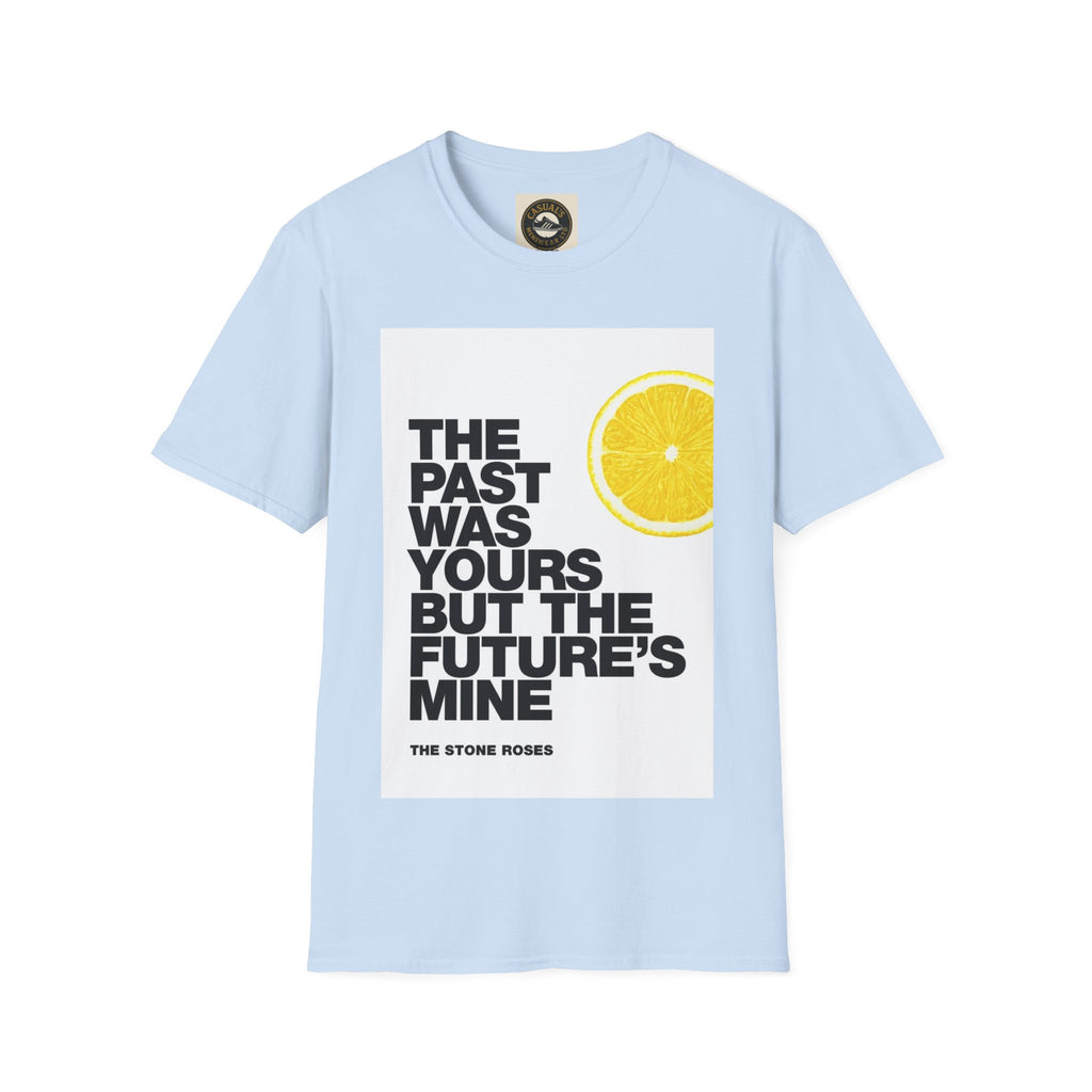 Stone Roses Unisex Softstyle T-Shirt - Retro Lemon Design, Casual Tee for Music Lovers, Ideal Gift for Birthdays, Festivals, and Daily Wear