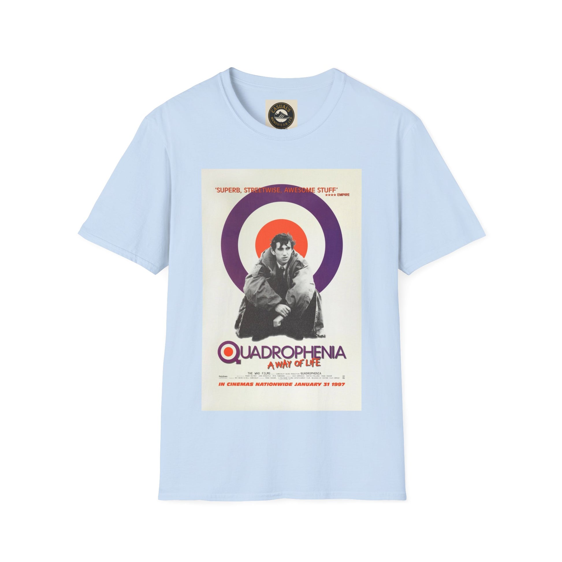 Retro Quadrophenia Unisex T-Shirt | Vintage Music Tee, Gift for Music Lovers, Concert Apparel, Casual Style, Nostalgic Fashion