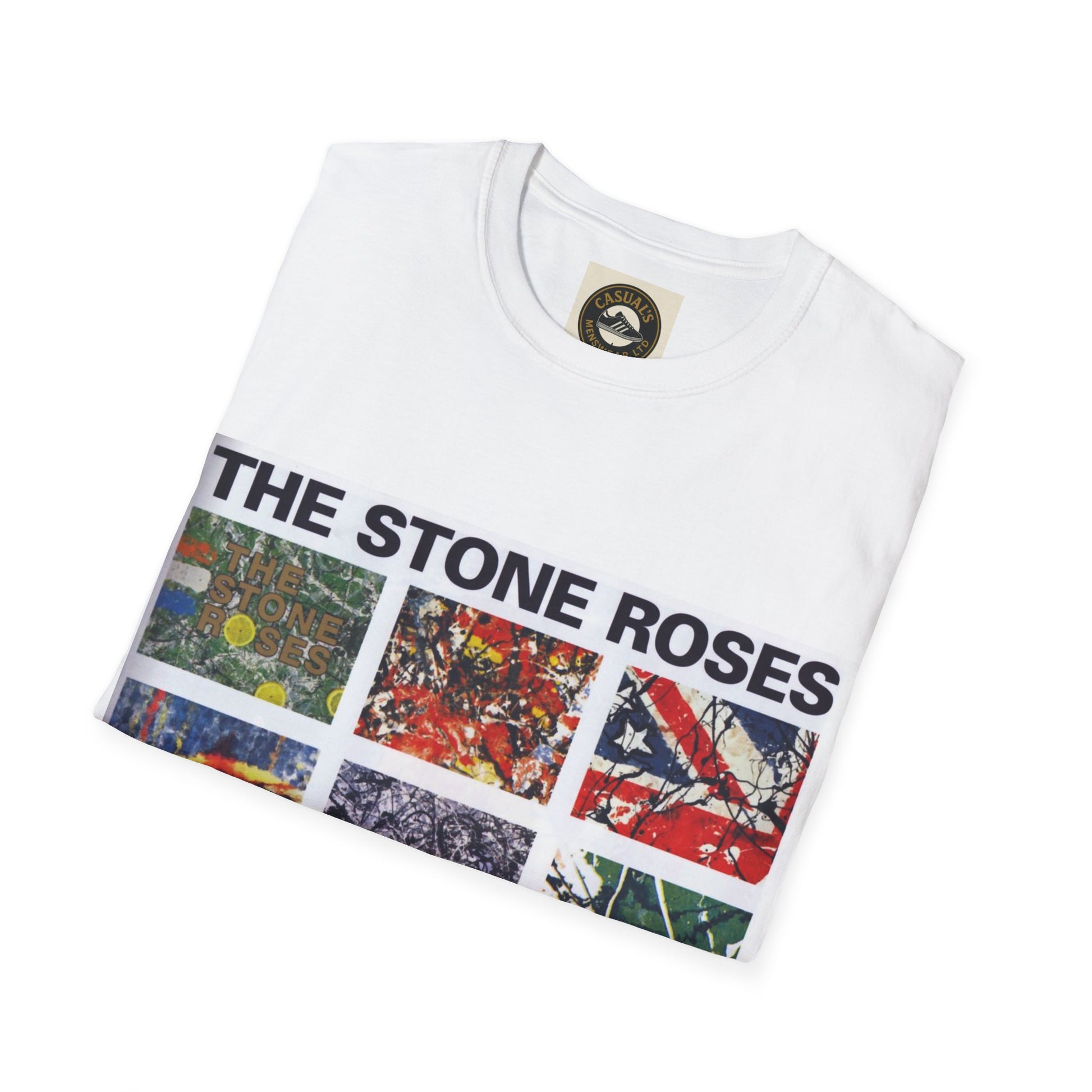 Stone Roses Stylish Unisex Softstyle T-Shirt | The Stone Roses Art, Music Merch, Casual Wear, Gift for Fans, Unique Tee