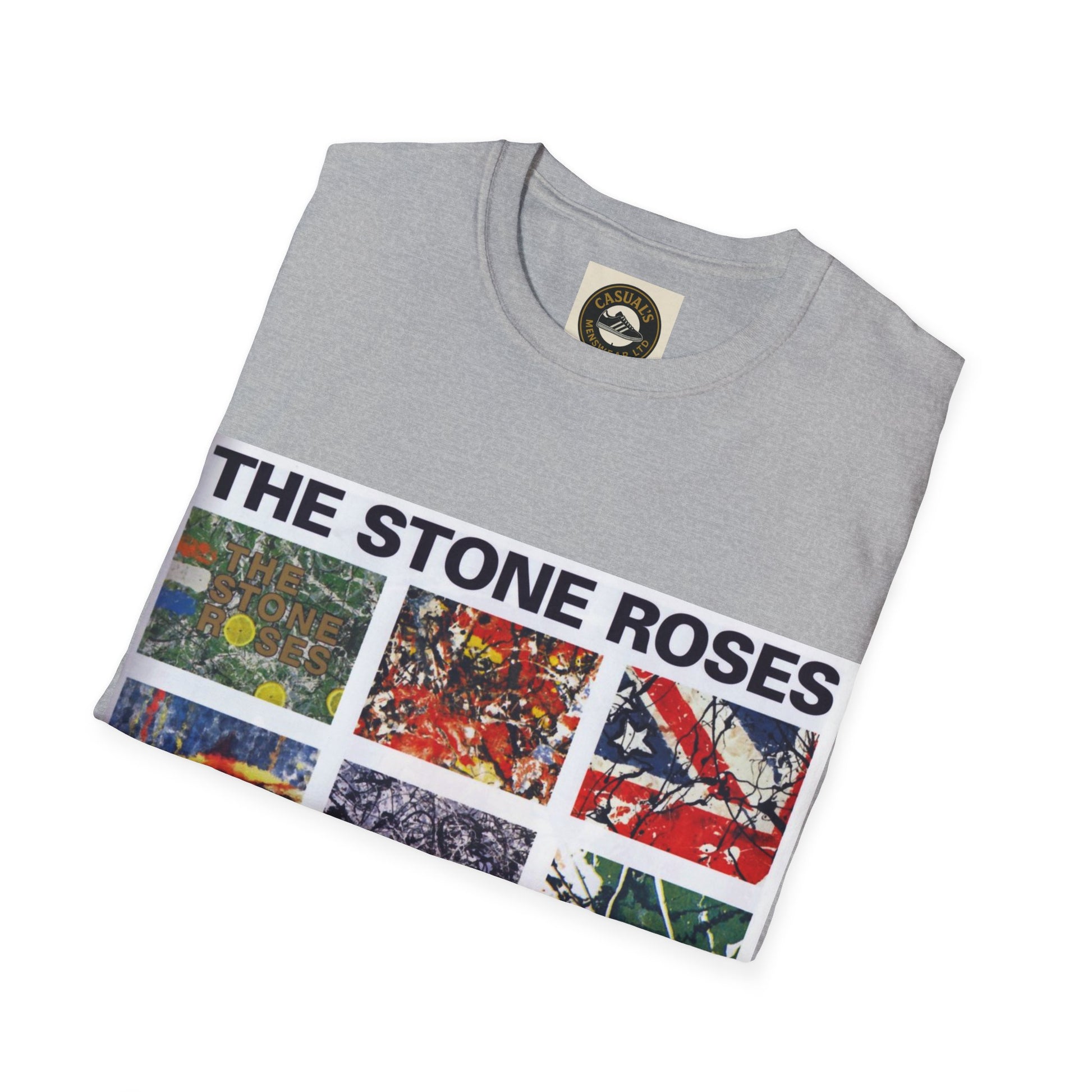 Stone Roses Stylish Unisex Softstyle T-Shirt | The Stone Roses Art, Music Merch, Casual Wear, Gift for Fans, Unique Tee