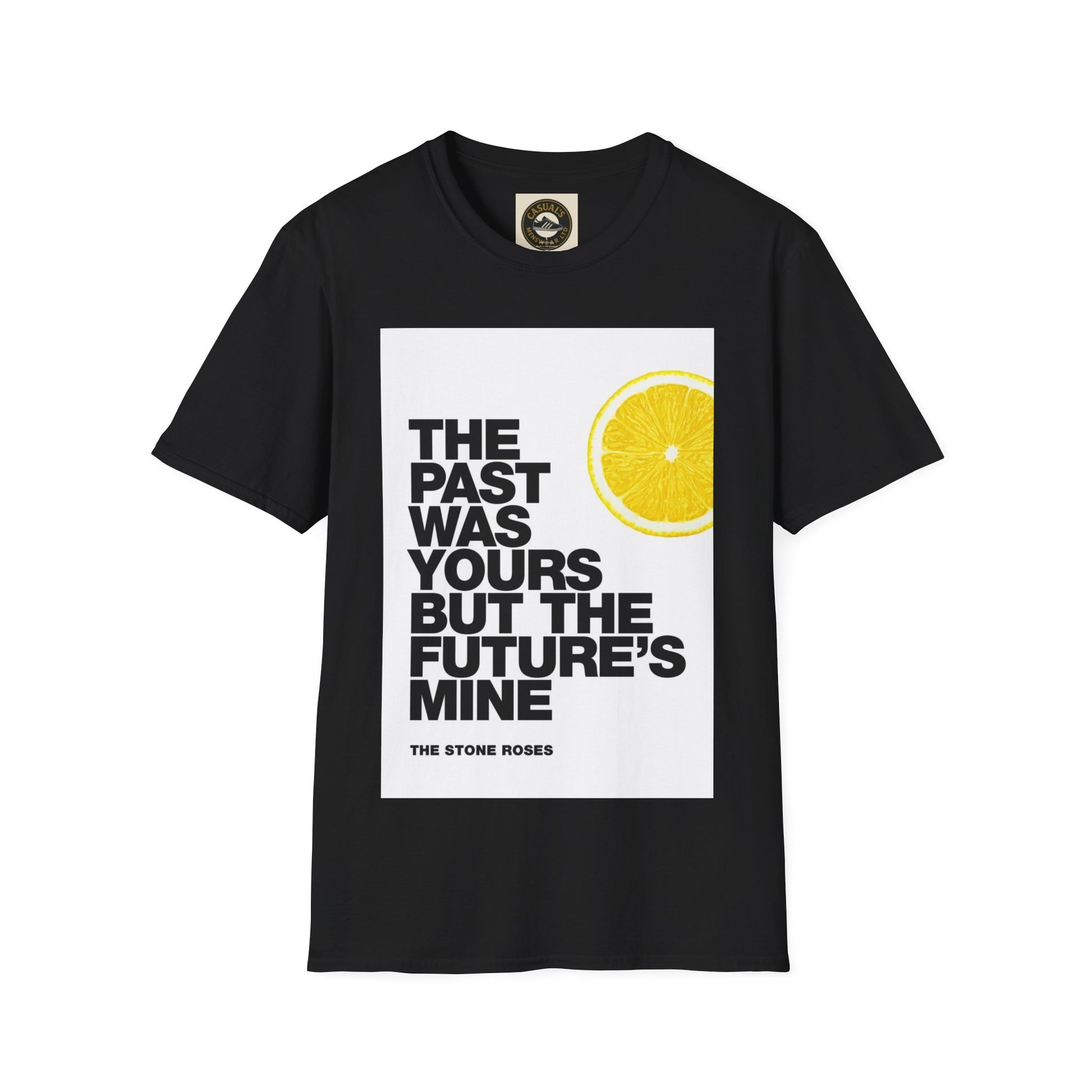 Stone Roses Unisex Softstyle T-Shirt with Motivational Quote, Perfect for Casual Wear, Gifts, Music Lovers, or Trendy Wardrobe