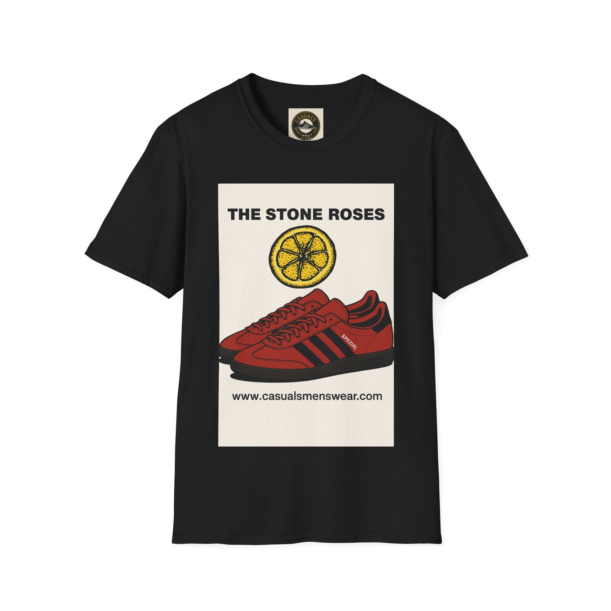 Stone Roses Adidas Retro Graphic Tee, Unisex T-Shirt, Vintage Band Shirt, Casual Wear, Music Lover Gift