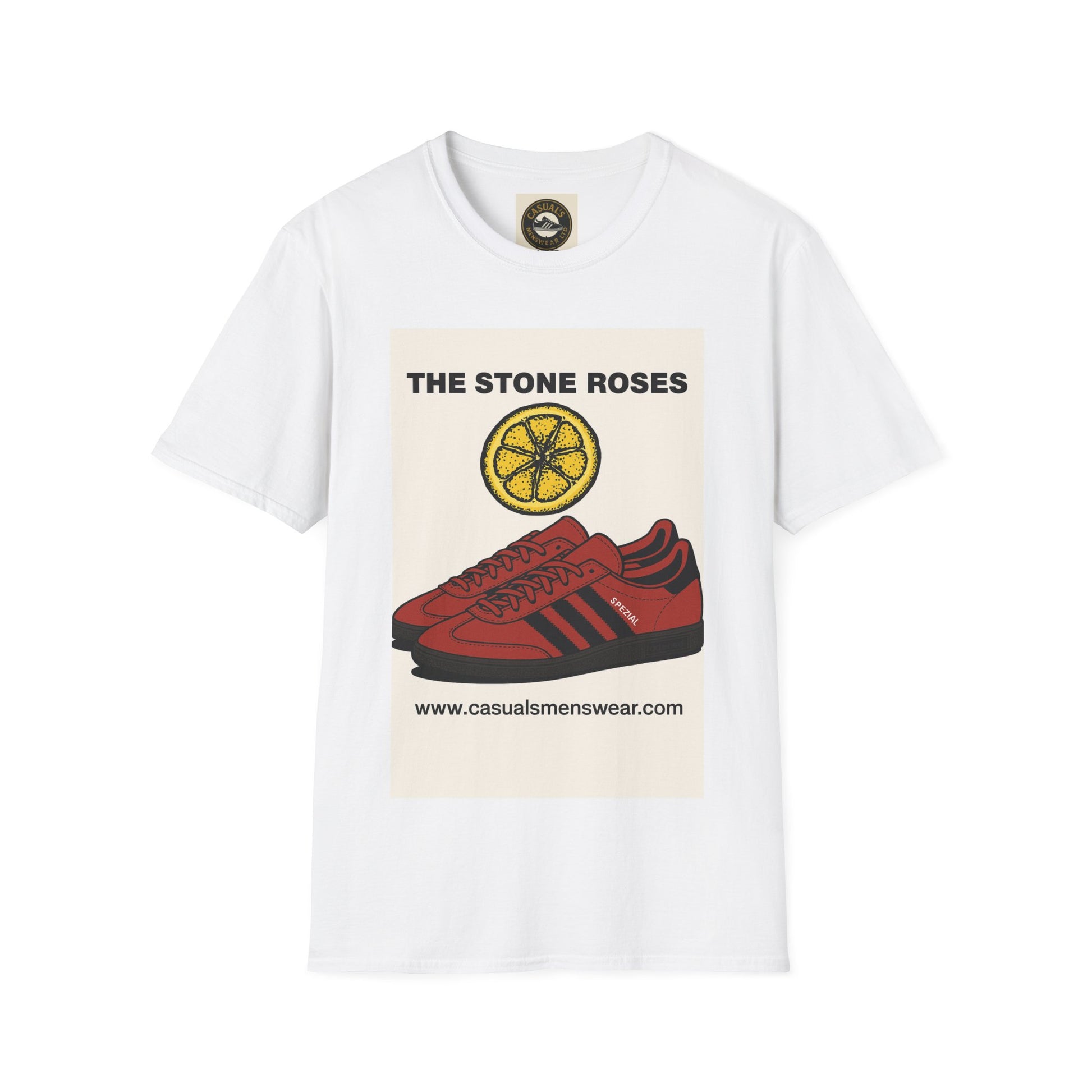 Stone Roses Adidas Retro Graphic Tee, Unisex T-Shirt, Vintage Band Shirt, Casual Wear, Music Lover Gift