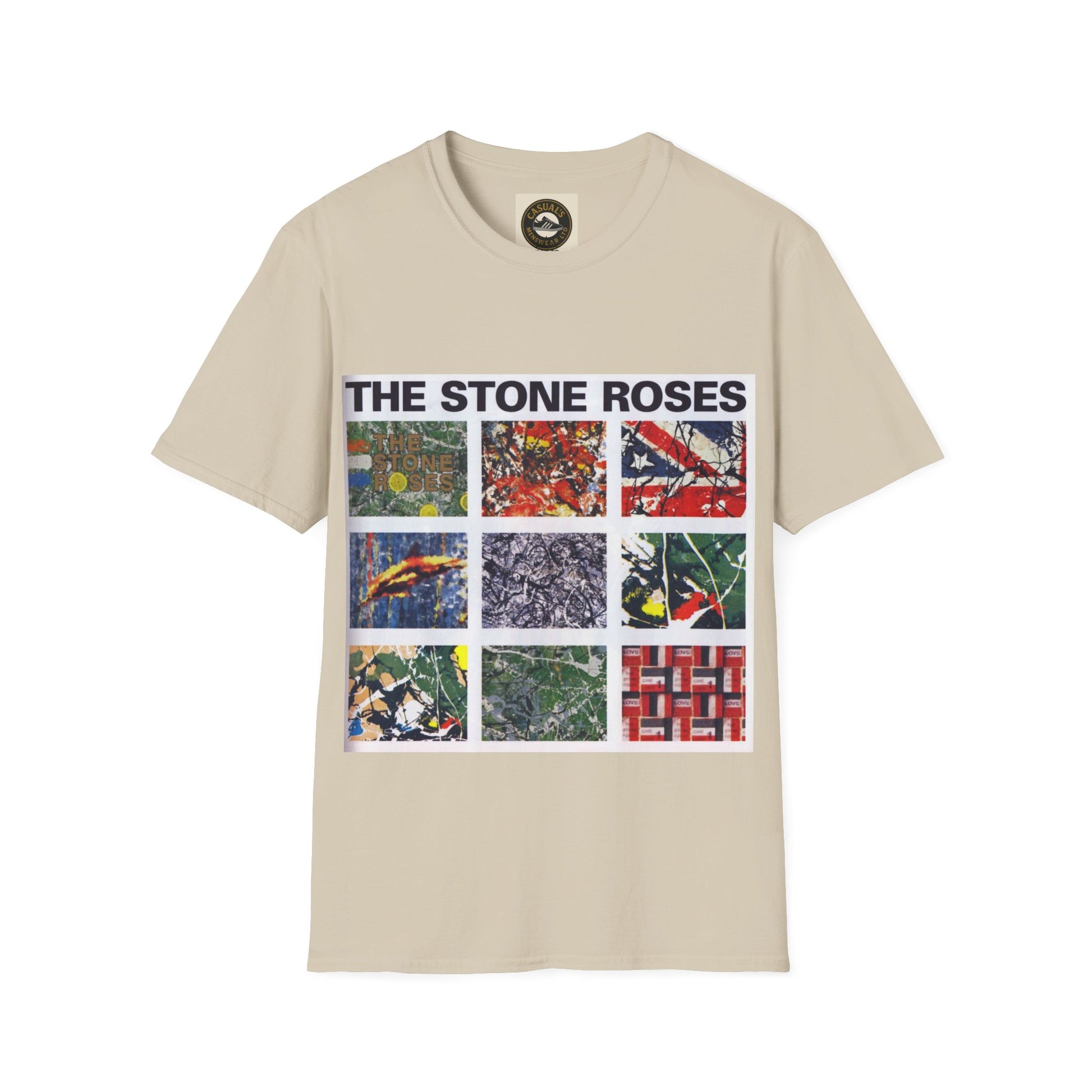 Stone Roses Stylish Unisex Softstyle T-Shirt | The Stone Roses Art, Music Merch, Casual Wear, Gift for Fans, Unique Tee