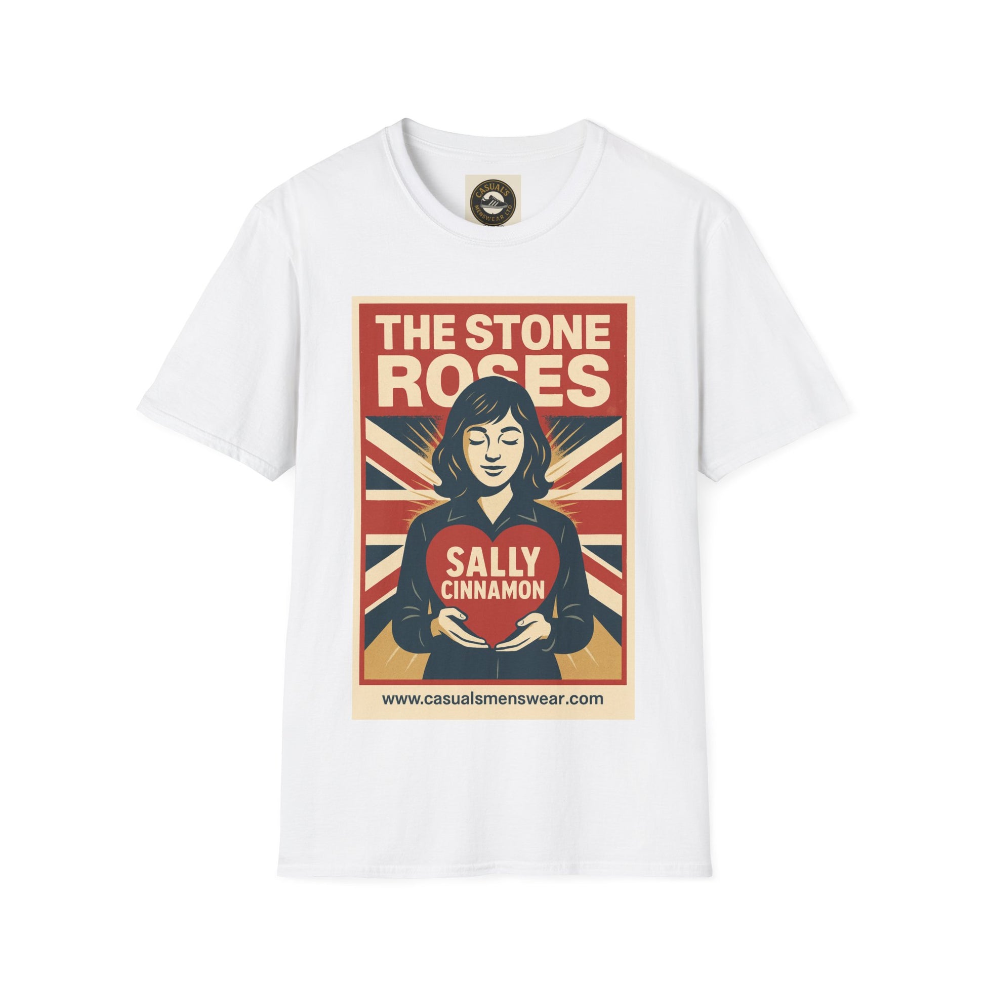 The Stone Roses Sally Cinamon Unisex Softstyle T-Shirt, Vintage Band Tee, Graphic Tee for Music Lovers, Retro Style, Casual Wear
