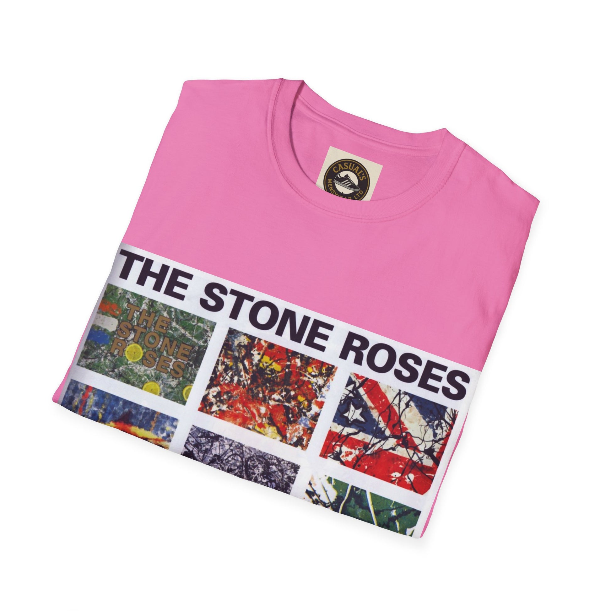 Stone Roses Stylish Unisex Softstyle T-Shirt | The Stone Roses Art, Music Merch, Casual Wear, Gift for Fans, Unique Tee